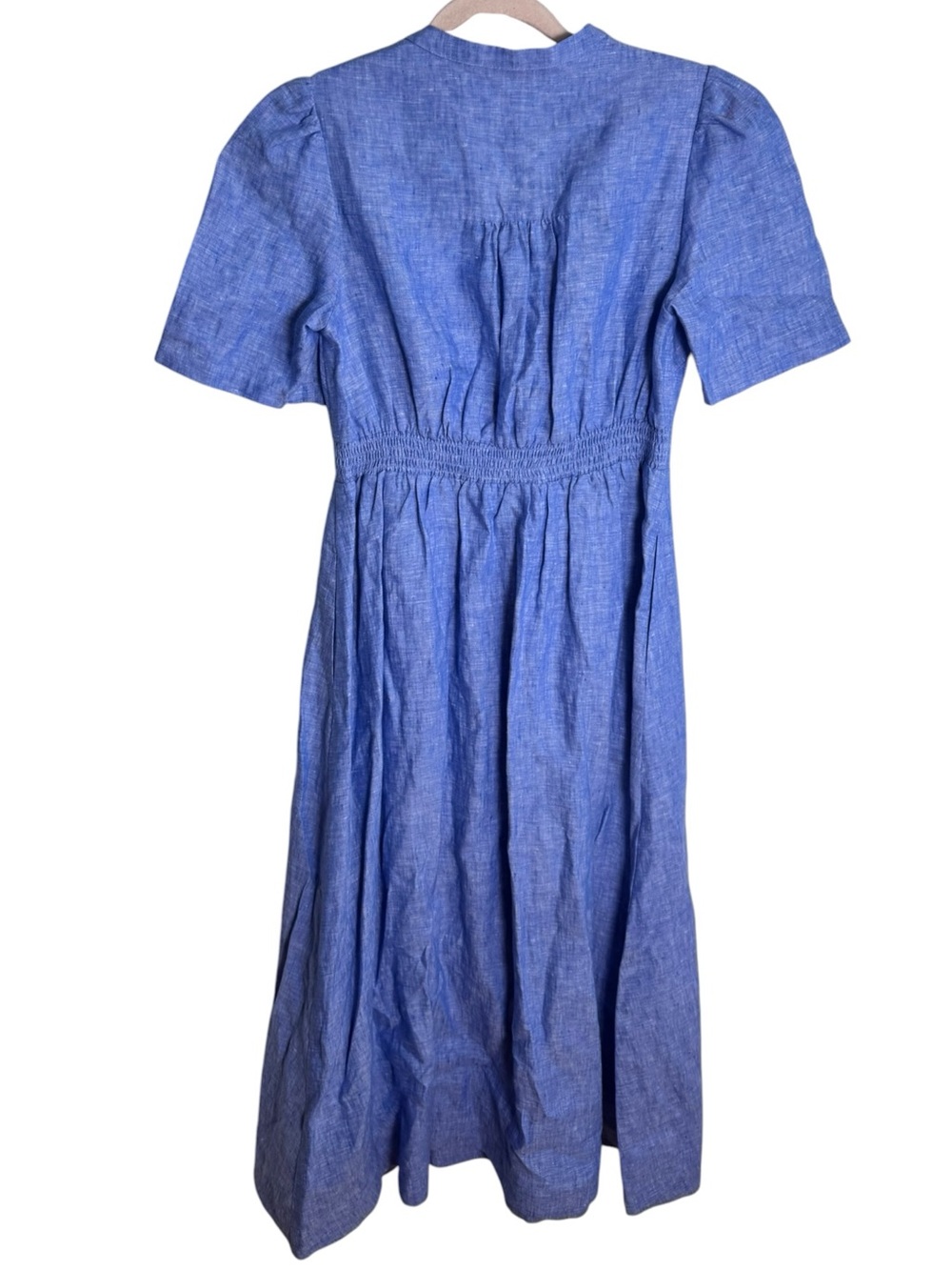 Boden Ivy Button Linen Midi Dress
Summer Blue Chambray 4R - Picture 3 of 4